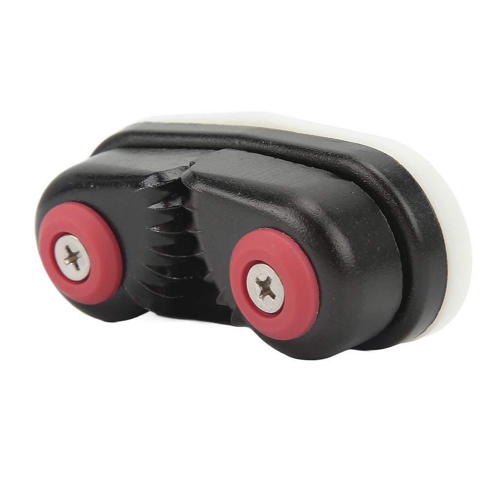 Aluminum Alloy Boat Clam Cleat Flared Cable Fast Entry Cam Cleat Black Marine Rope Clamp for Sailng