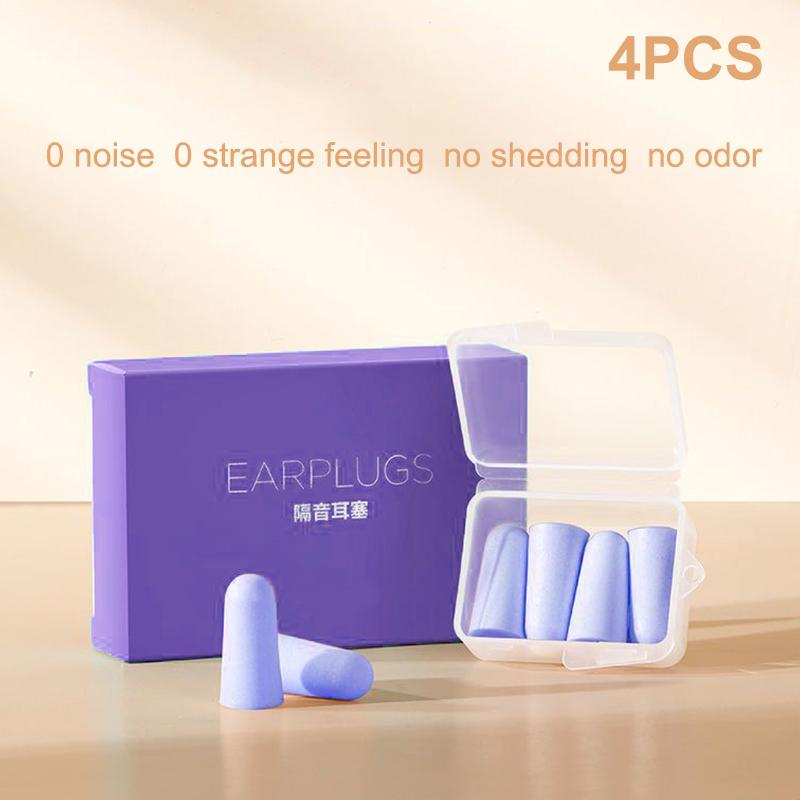 4/10Pcs Soft Slow-Rebound Earplugs for Noise Reduction and Sound Insulation Ideal for Sleeping and Hearing Protection
