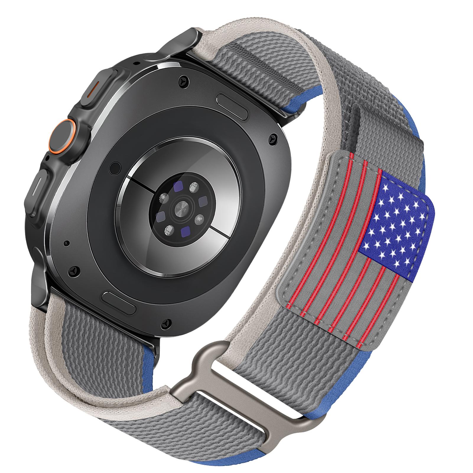Спортивный ремешок Trail Loop для Samsung Galaxy Watch 7 Ultra Браслет 47 мм аксессуары Спортивный нейлоновый браслет Samsung Galaxy watch Ultra ремешок 47 мм Galaxy watch 7 Ultra&XL