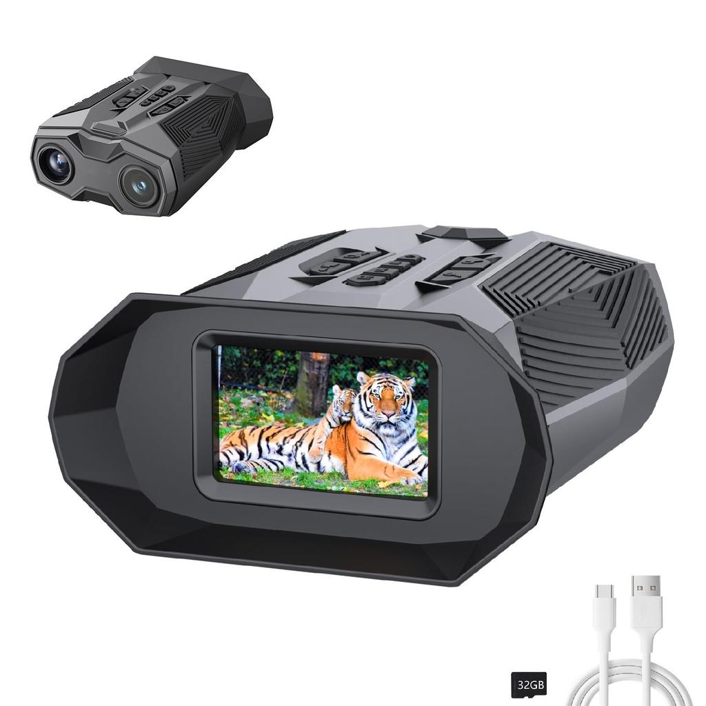 Night Vision Goggles with Autofocus, USB Rechargeable Digital Night Vision, Binoculars, 19x Digital Zoom, for Adults, for Night Fishing, Hunting, and