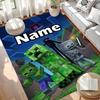 Custom Name Personalized Gamer craft Print Carpet, Versatile Home Decor Rug, for Playroom, Apartment, Balcony, Entryway, Hallway Gift