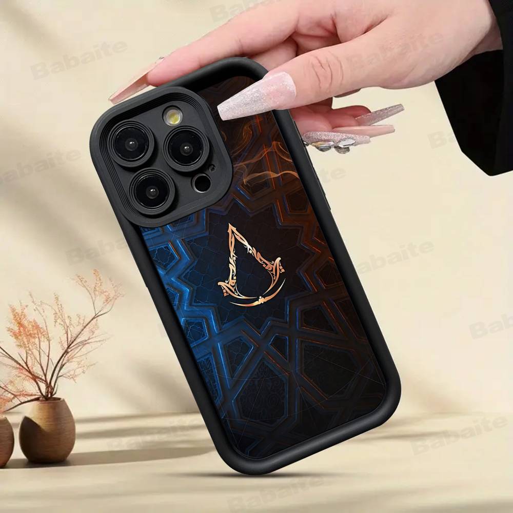 Custodia per Telefono da Gioco A-Assassin S -Creed Per IPhone 17 16 15 14 13 12 11 Pro Max Mini Plus Copertura Posteriore Morbida in TPU