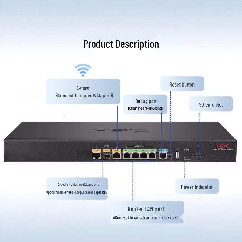 H3C MER5200 Enterprise Multi-WAN VPN Gateway Router