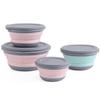 Camping With Lid Collapsible Bowl Sets Lunch Box Food Storage Container Folding Bowls Tableware