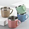 Stainless Steel Wheat Straw Element Cup Portable Double Wall Heat-insulating Coffee Tumbler Household Anti-scalding Drinking Mug