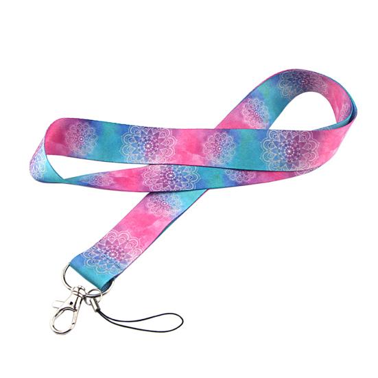 Lanyard Rope Double-sided Printed Delicate Patterns Wear-resistant Non-fading Fine Workmanship Hanging Items Portable Geometric Pattern
