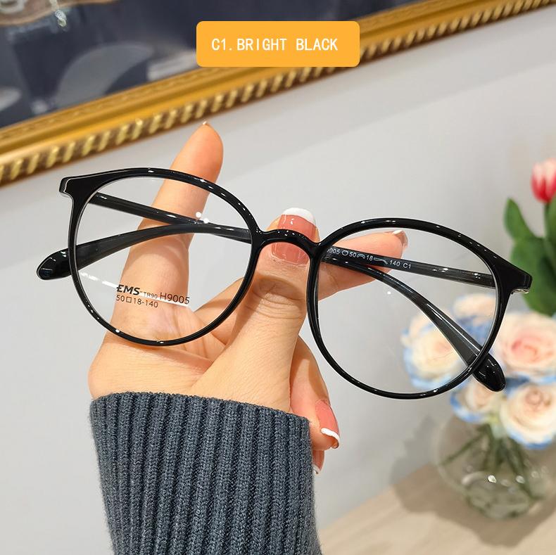 

Round Retro Ultralight Slim Ultem Soft Prescription Frame Student Decoration Myopia TR90 Eyeglasses Eyewear