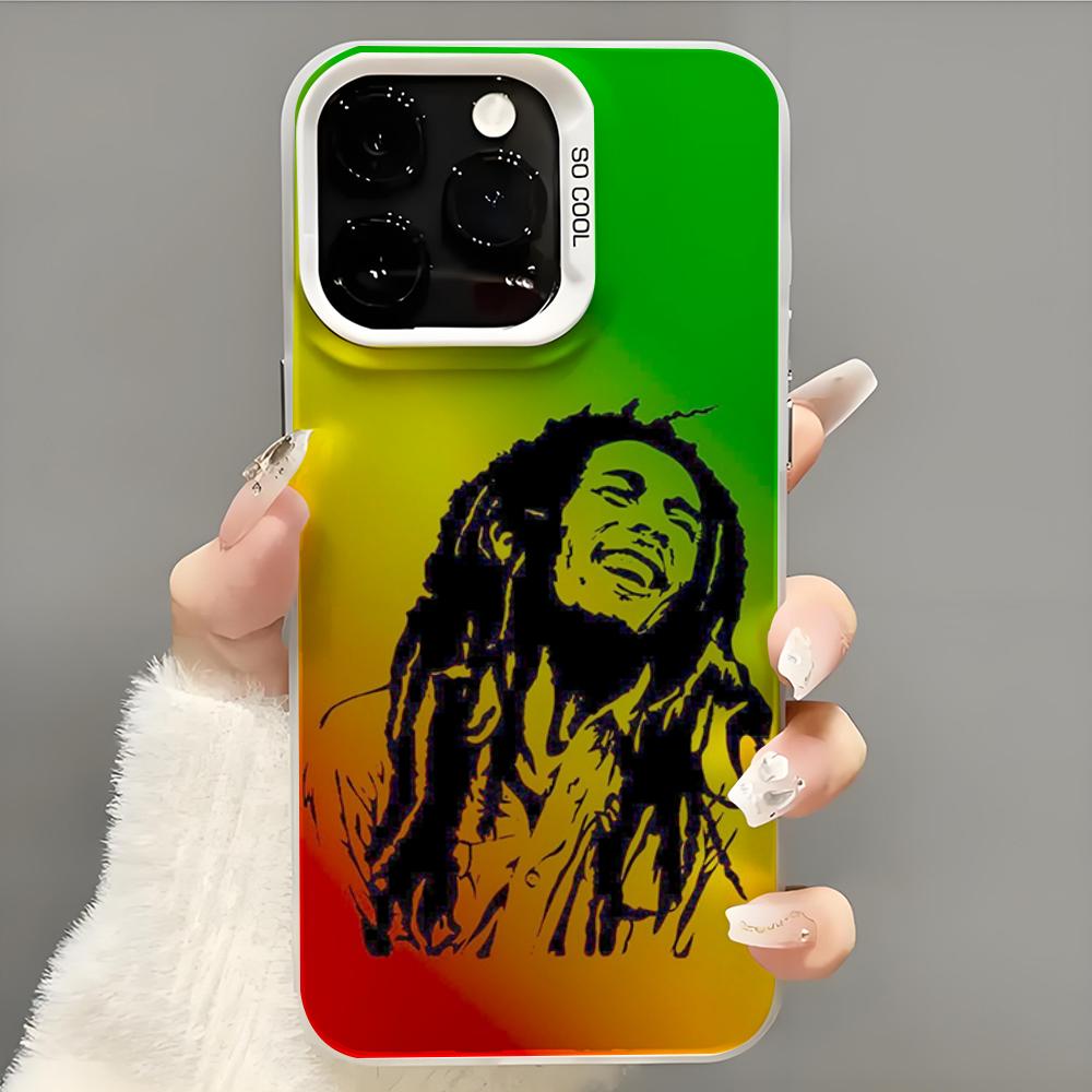 

Bob Marley Rasta Lion Phone Case Phone Case For iPhone 14 16 15 11 12 13 Pro Max Mini Plus Shockproof Cover iPhone12mini