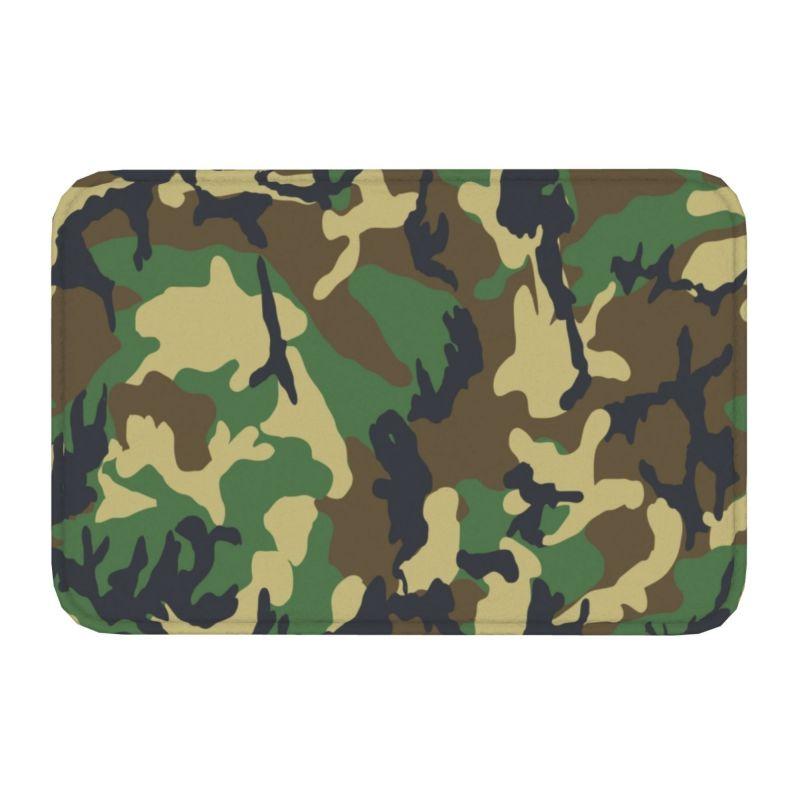 Custom Camouflage Army Air Force Blue Doormat Mat Anti-Slip Military Camo Bathroom Kitchen Garden Rug Carpet 40*60cm