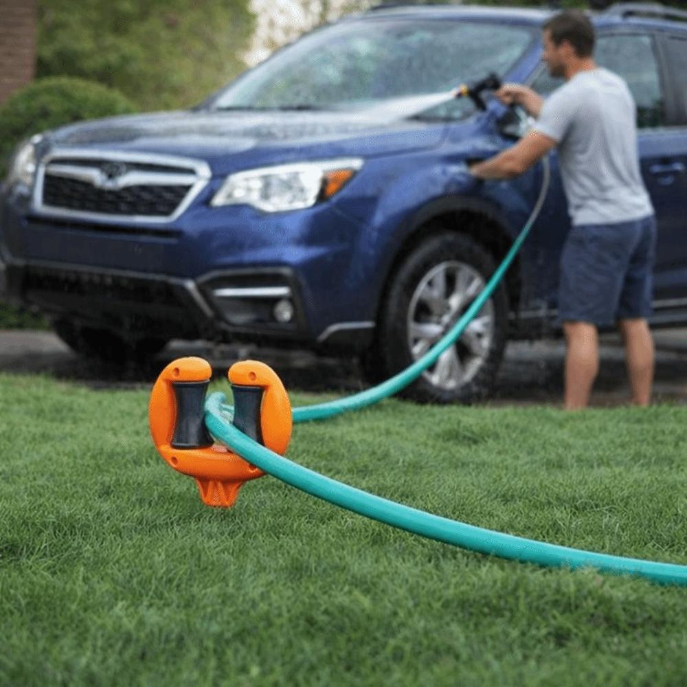Roller Top Garden Hose Guide Durable Hose Guide Spike Lawn Hose Guide  Flower Irrigation