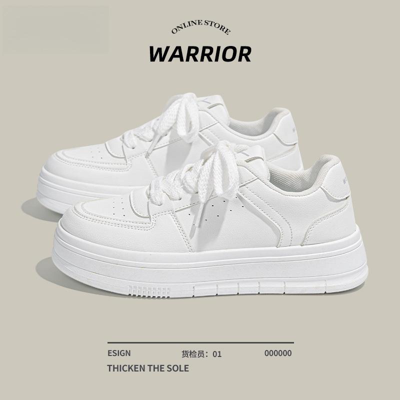 

thick-soled little white shoes for women and small people to increase their height. Versatile board shoes 2026 summer new popular breathable 34
