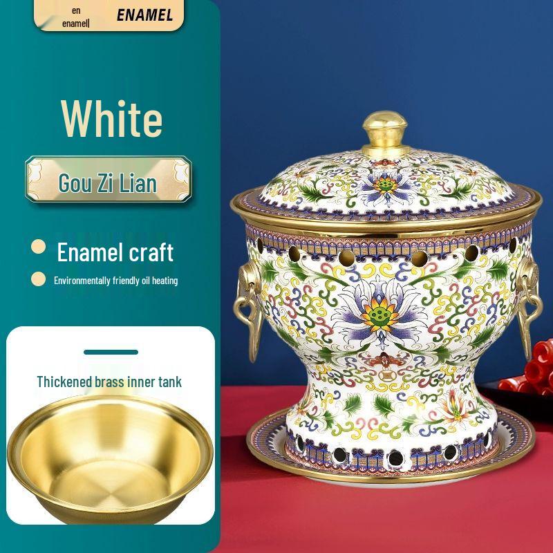Pure Copper Enamel Personal Hot Pot