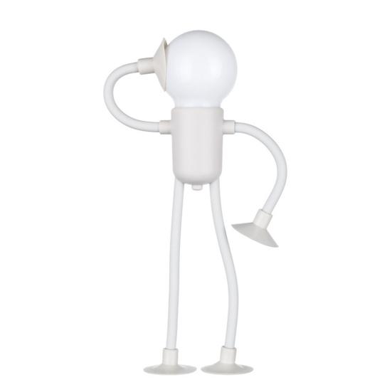 Nachtlicht Kreative Formverändernde Beleuchtung Verstellbarer Arm Nachtlampe Saugfuß Mini Dekorativ