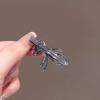 Crystal Bow Hair Clip for Woman Summer Hair Claw Fashionable Duckbill Hair Clip Alloy Hair Accessories