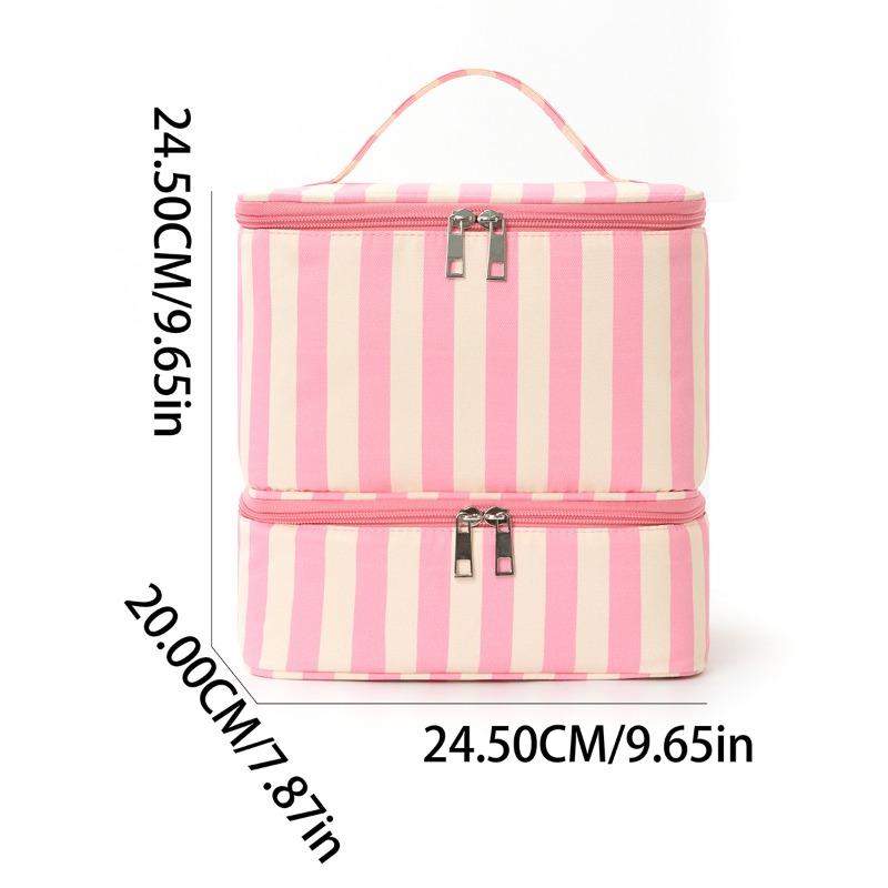 Double-layer Nail Polish Storage Bag Essential Oil Bag Cosmetic Nail Care Set Manicure Tool Storage Box 30 Compartments LIJIAO
