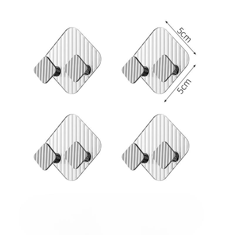 

4 Оснащен прозрачным присосным крючком-заглушкой, прочным не оставляющим следов настенным присоской для кухни и ванной комнаты, не прокалывающим липким крючком 5*5cm 4pcs прозрачный