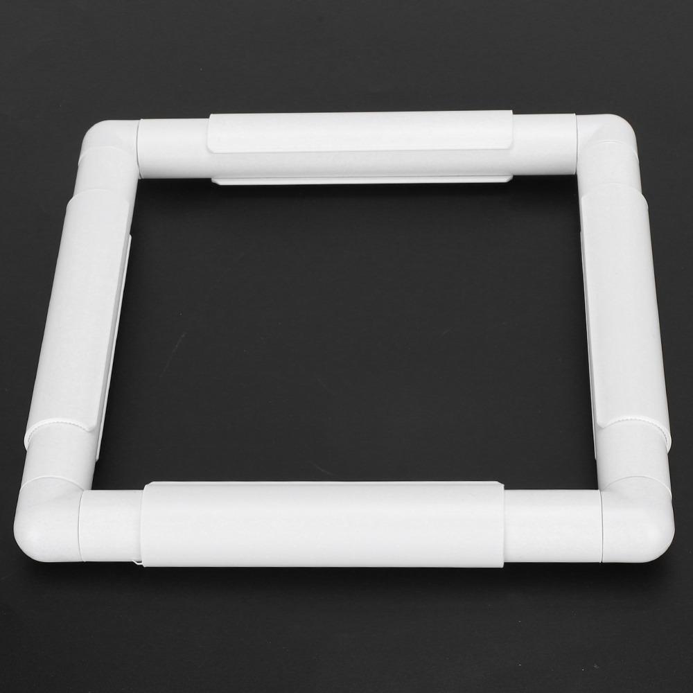 Square Shape Embroidery Hoop Plastic Embroidery Frame Portable Cross Stitch Frame For Needlepoint