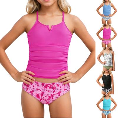 Mädchen Bikini Set - Teenager Badebekleidung Separates Ober- & Unterteil Badeanzug Set Teenager Zweiteilige Badebekleidung Badeanzug Für Mädchen