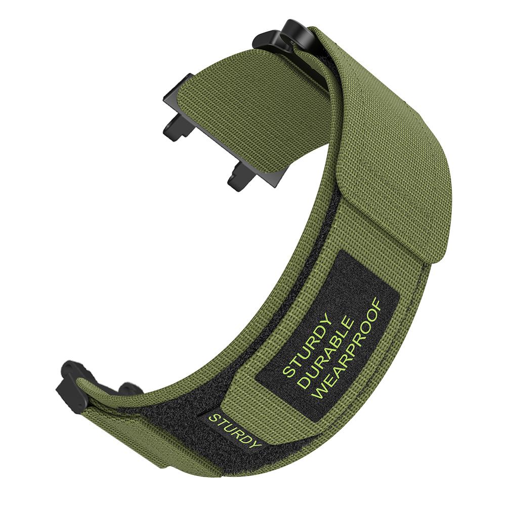 For Huami Amazfit T-Rex 3 Outdoor Climbing Watch Strap Magic Tape Breathable Nylon Band with Connector