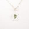 Green Amethyst Gemstone 925 Sterling Silver Jewelry Handmade Girls Pendant 1.4" PP-57-10