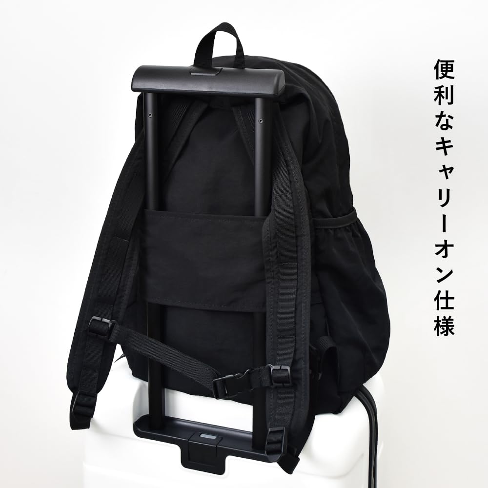 Foldable Packable Backpack Snoopy Woodstock Black SPZ-3970
