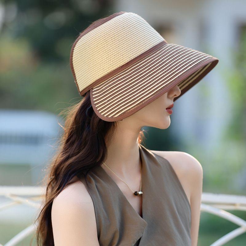 New Hat Women's Summer Breathable Straw Hat Sun Protection Visor Sun Hat