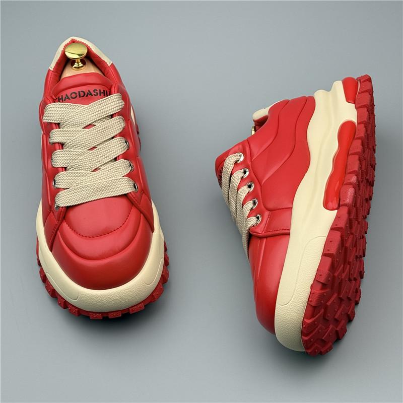 Fashion Vintage Fashion 2025 New Men's Lace Up All Match Mixed Colors Causal Shoes Flats Male Sports Walking Sneakers  Zapatillas Hombre