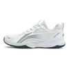 Chaussures de Badminton Li Ning Unisexes Basse Coupe Standard Blanc/Vert Émeraude Nuage AYTU011-3