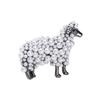 Sheep Brooch High-end Fashion Clothing Accessories Pendant Anti-light Buckle Pin Animal Lamb Pearl Corsage