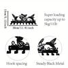 CIFbuy™ Rust-Resistant Metal Wall Hook Rack - Space-Saving Coat Hat Key Hanger with Decorative Design
