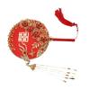 Chinese Wedding Decorative Ancient Style Hand Bouquets Chinese Fan Bridal Group Fan Embroidery Fan