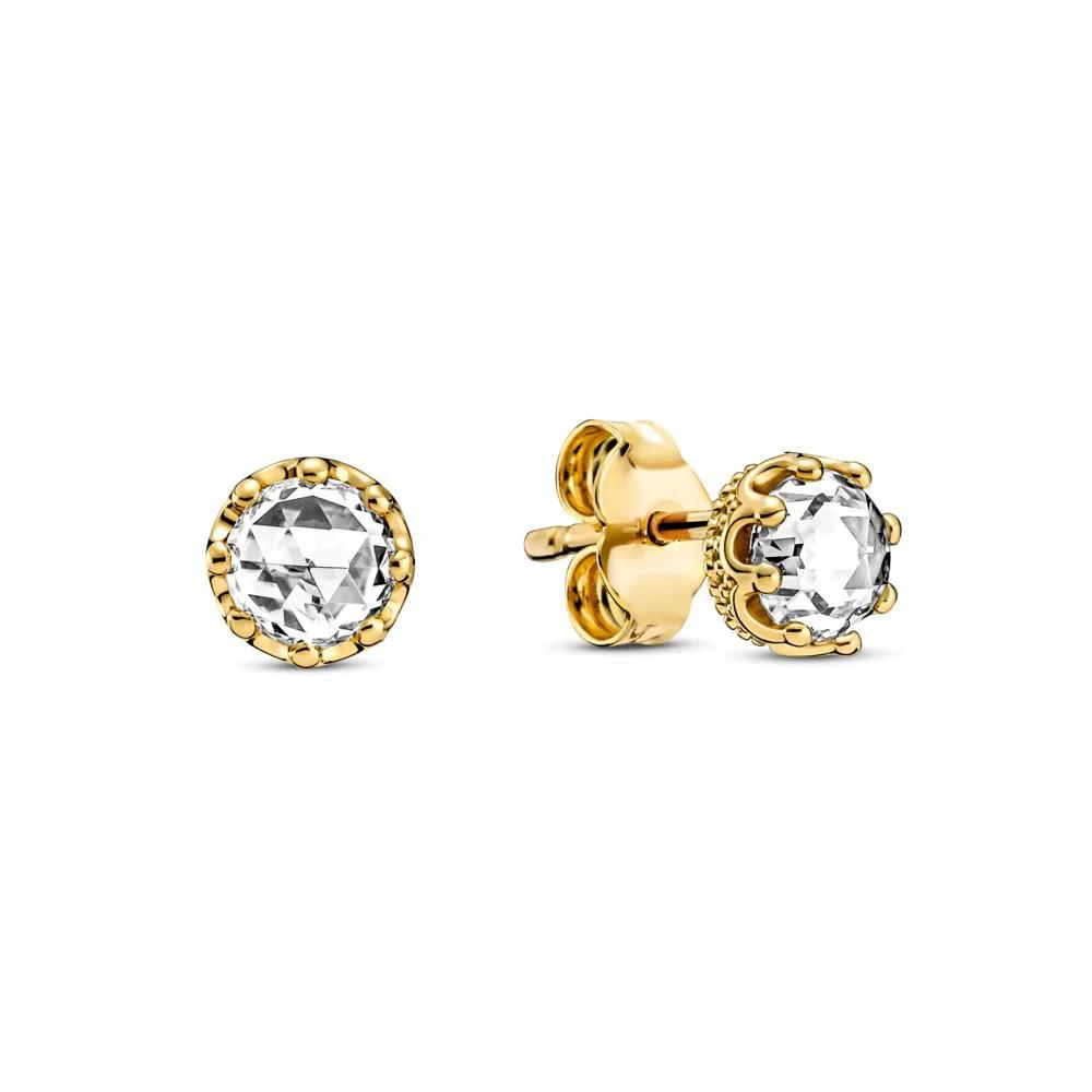 New 925 Silver Gold Color Pearl Earrings Light Luxury Jewelry Exquisite Charm Surprise Gifts for Women
