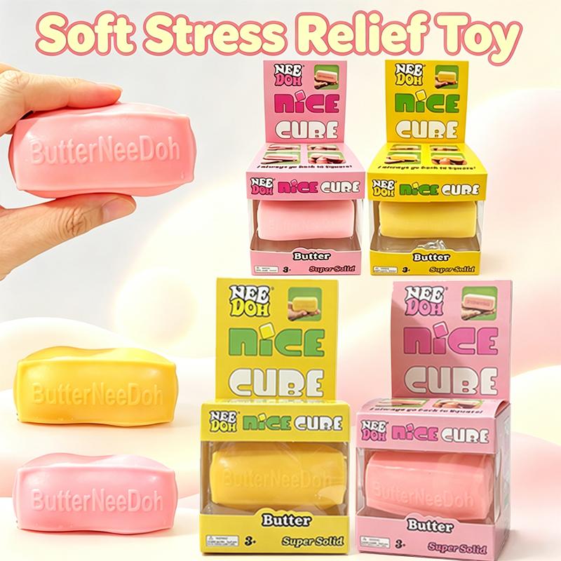 Juguete de Terapia Sensorial de Mantequilla Needoh Relleno de Harina de Colores Juguete de TPR Súper Suave Amasar Estirar Ansiedad Curación Relajante Ocio Regalo