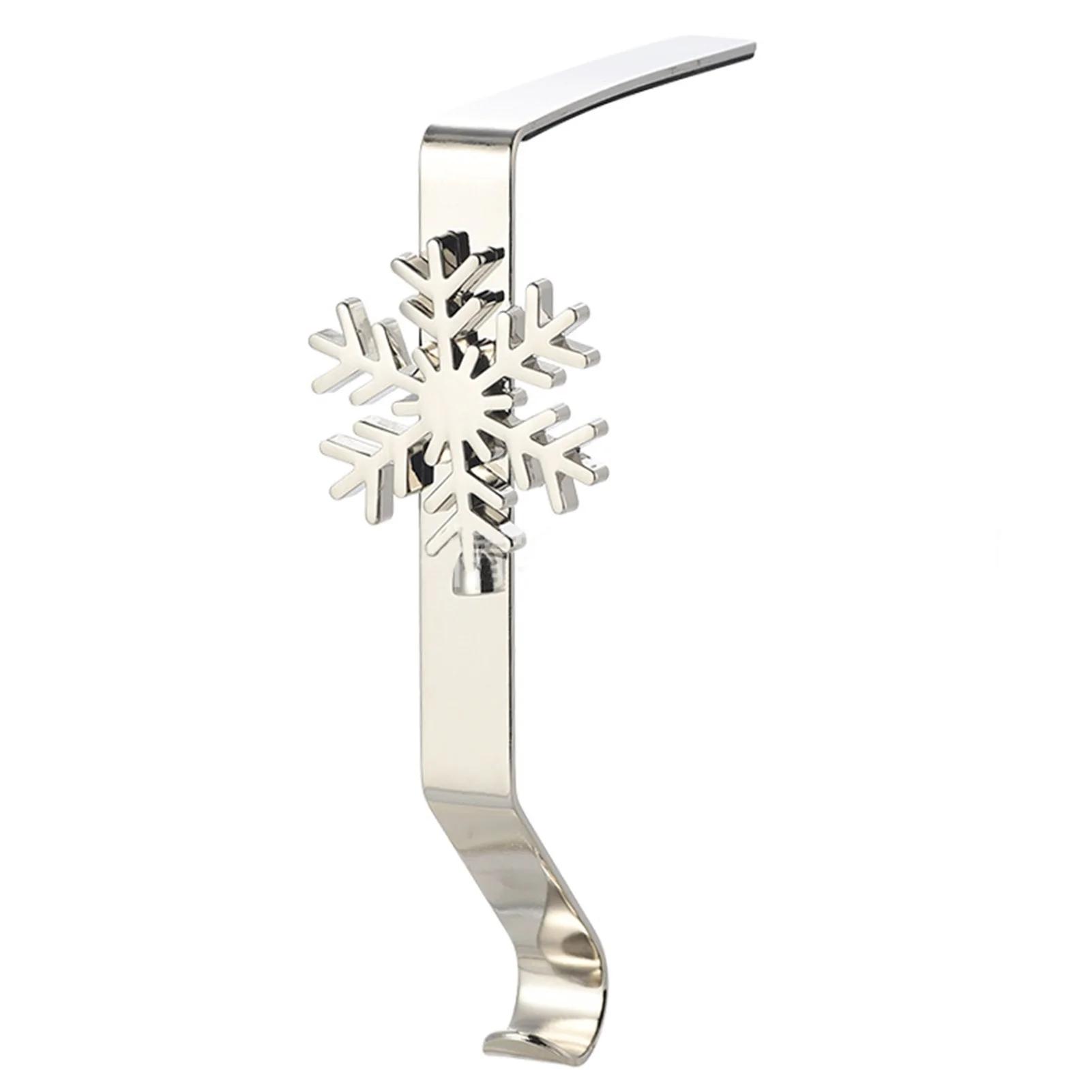 

Рождественская вешалка для чулок, вешалка для пальто, снеговик, снежинка, крючок, украшение в форме лося, рождественские материалы, каминное железо 10,5x10 см