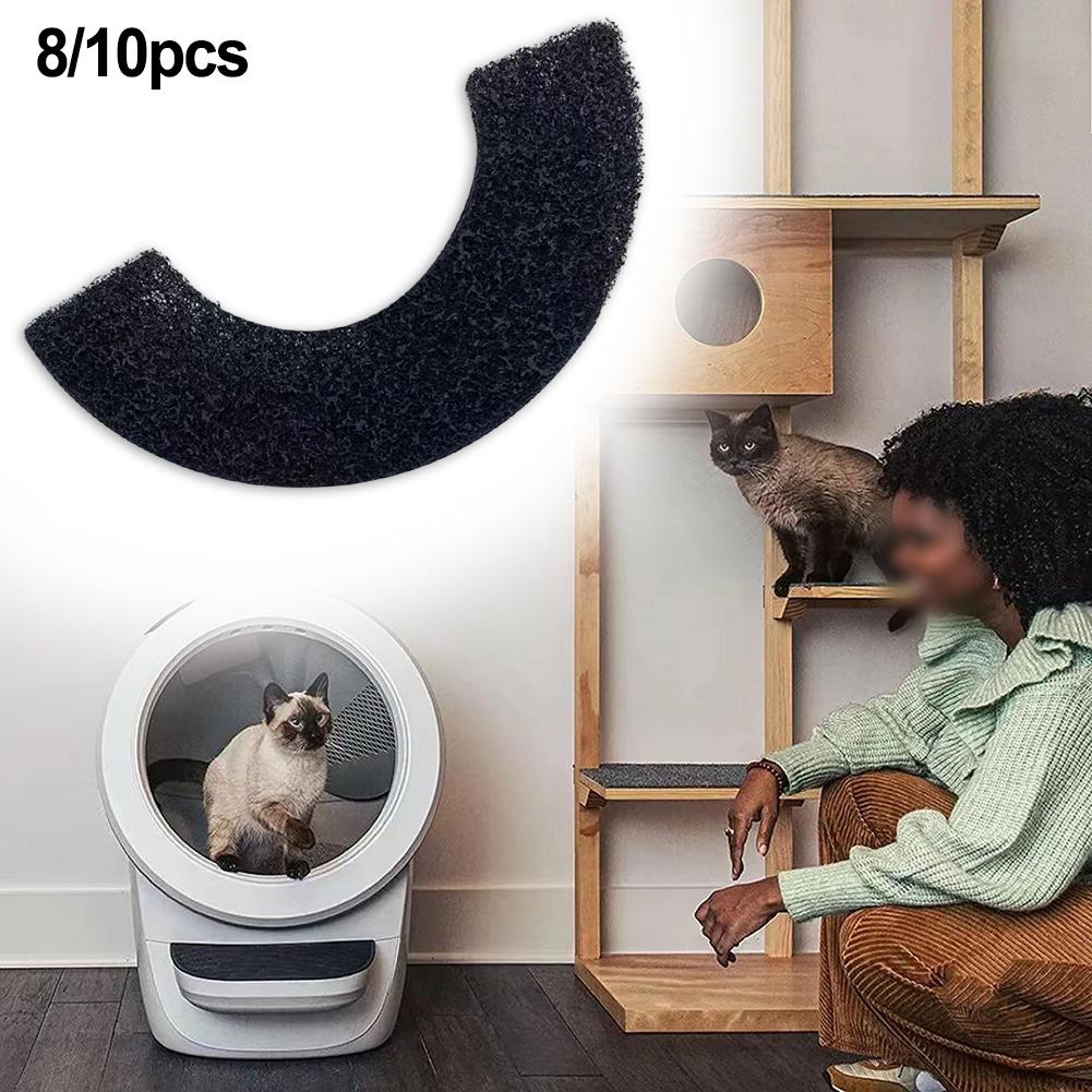 8PCS/10PCS Activated Carbon Filters For Litter Robot 4 Carbon Filter Deodorizing Cotton For Home Cleaning Tools Part