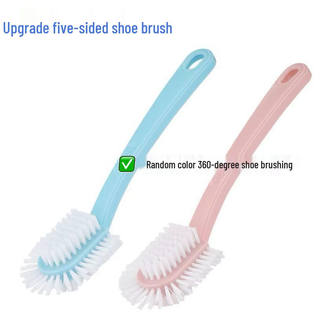 Five-Sided Soft Bristle Shoe Brush - Gentle on Shoes & Clothes, Multipurpose Cleaning, Durable Design, Free Shipping Included