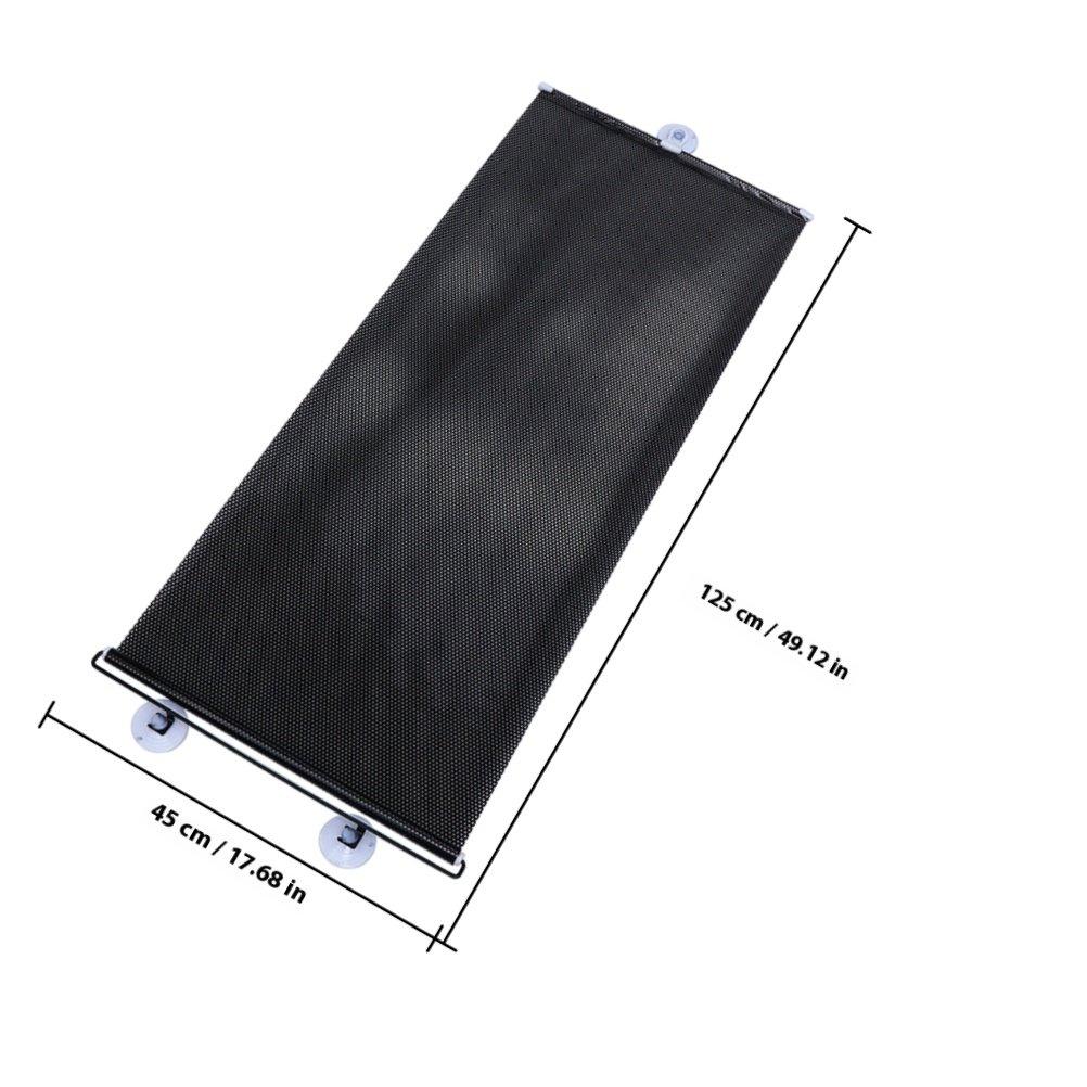 

1 Set Self-Folding Windshield Sun Shade Pvc Car Window Shield Uv Protection Heat Insulation Sunshade For Front Side Baby Window чёрный