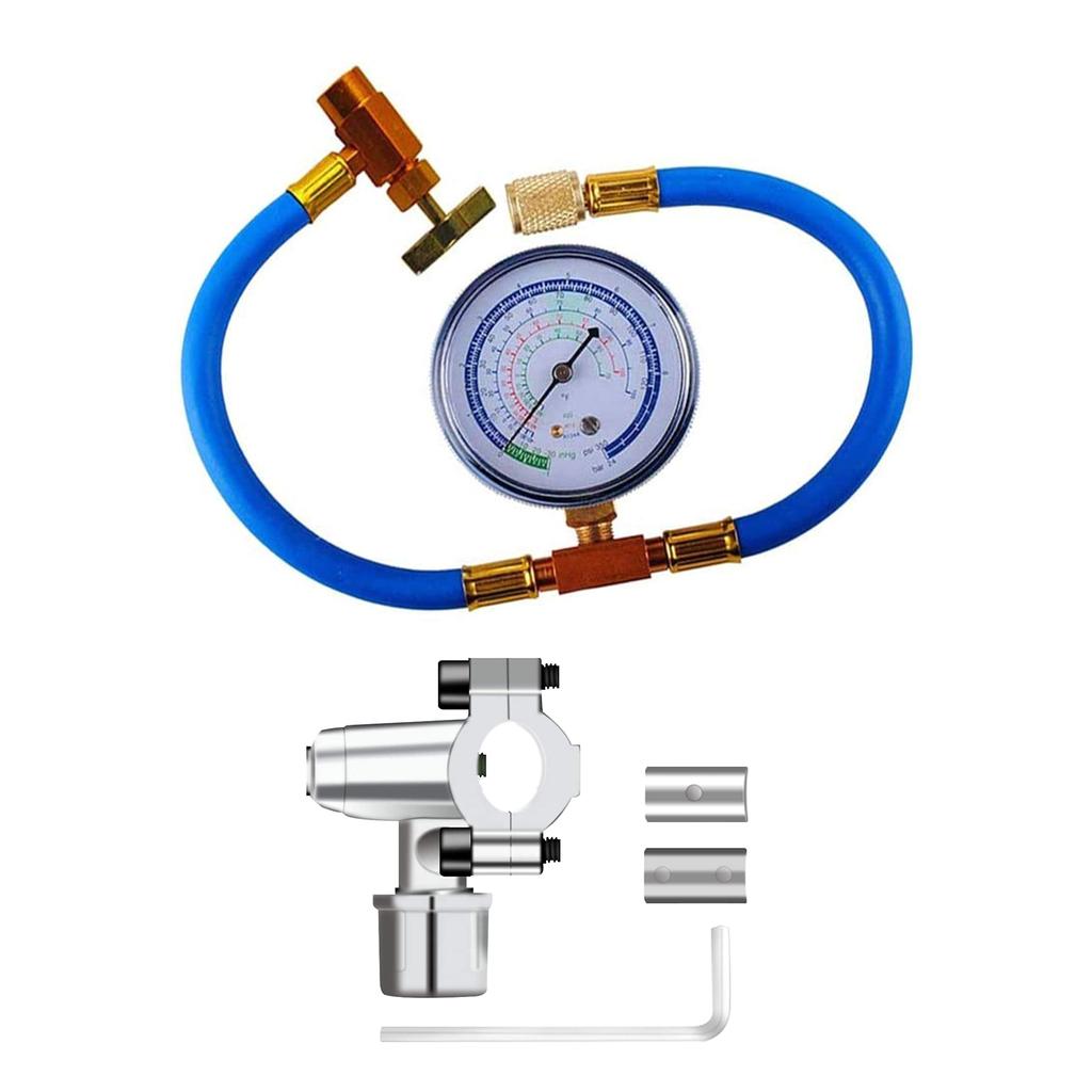 Car Air Conditioner Refills Needle Valves Charging Solution Metal Piercing Valves  Tool for R134a Maintenance