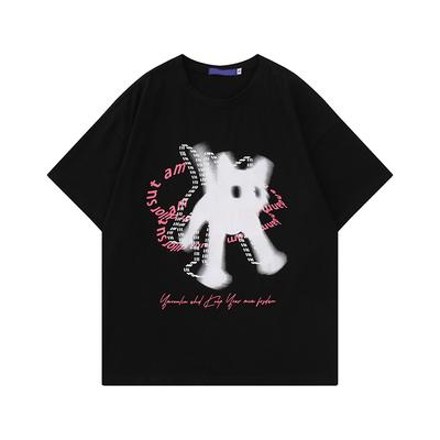 T-Shirts Damen Oberteile Japanisch Y2k Preppy Stil Lustige Kätzchen Welpen Druck Koreanische Mode T-Shirts Kawaii Katze Hund Grafik Streetwear