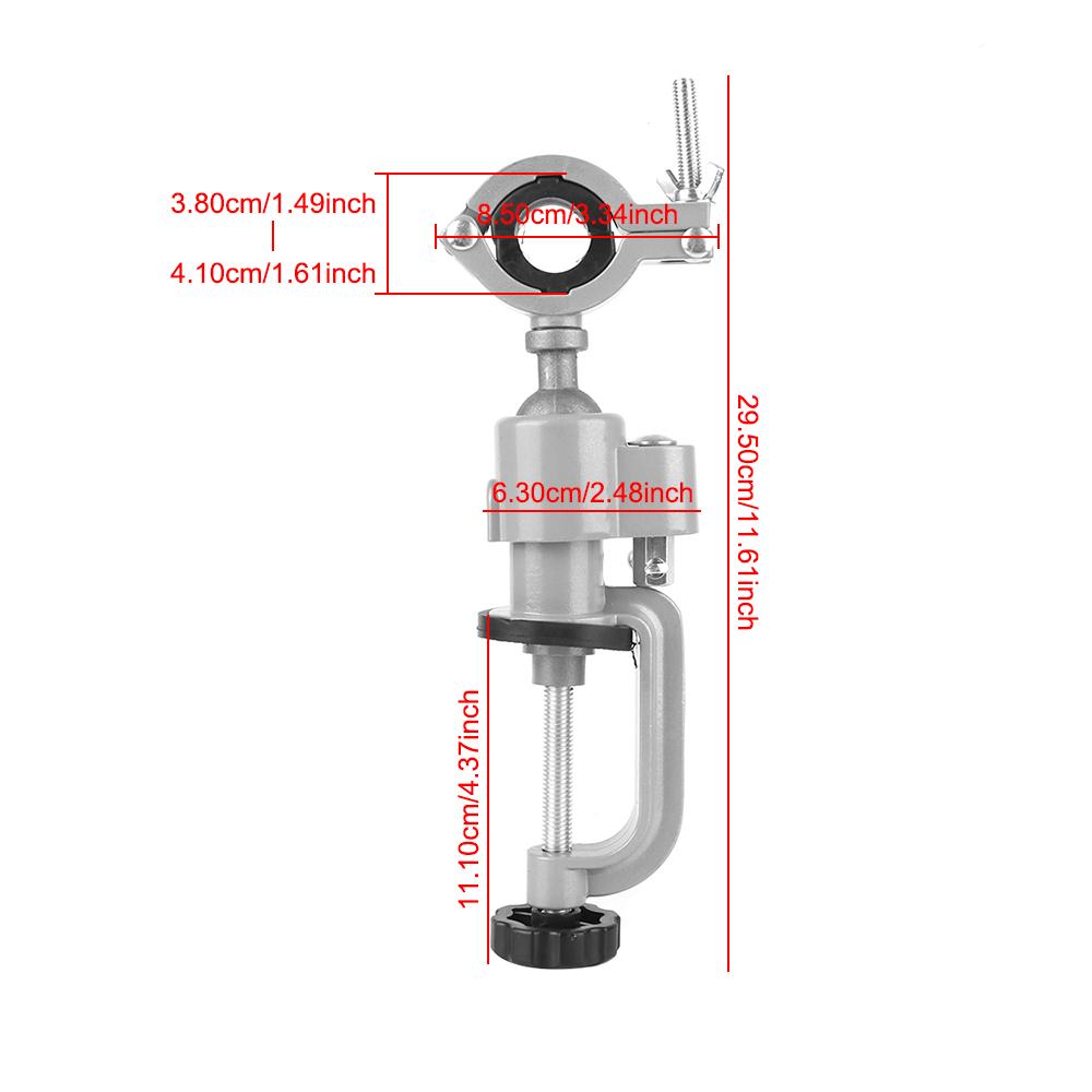 Stand Bench Vise Clamp Electric Drill Stand Holder Bracket Rotating Table Vise Swivel Multifunctional Used For Dremel Mini Drill Die Grinder