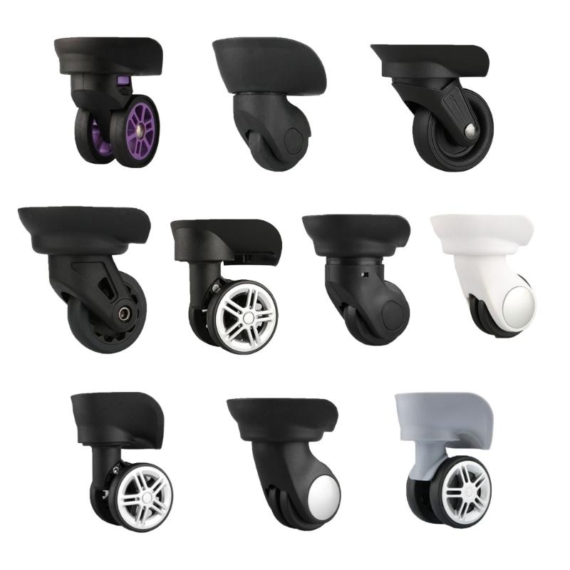 1 pár DIY kufru Náhradní kolečka pro zavazadla Otočná kolečka pro ztlumení zvuku pro cestovní tašku Cestovní kufr
