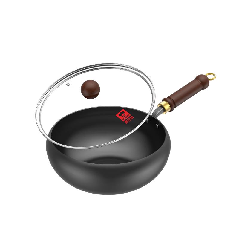 KOBACH 24cm Fine Iron Non-Coated Wok