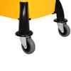 25L Mop Bucket, with Wringer, Wheels and Handle - Yellow