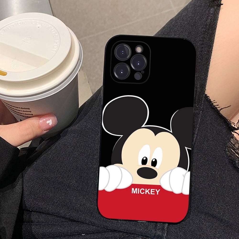 M-Minnie M-Mickey Phone Case for iPhone 16 17 Air 15 14 13 12 11 Pro Max 16E Plus Fundas