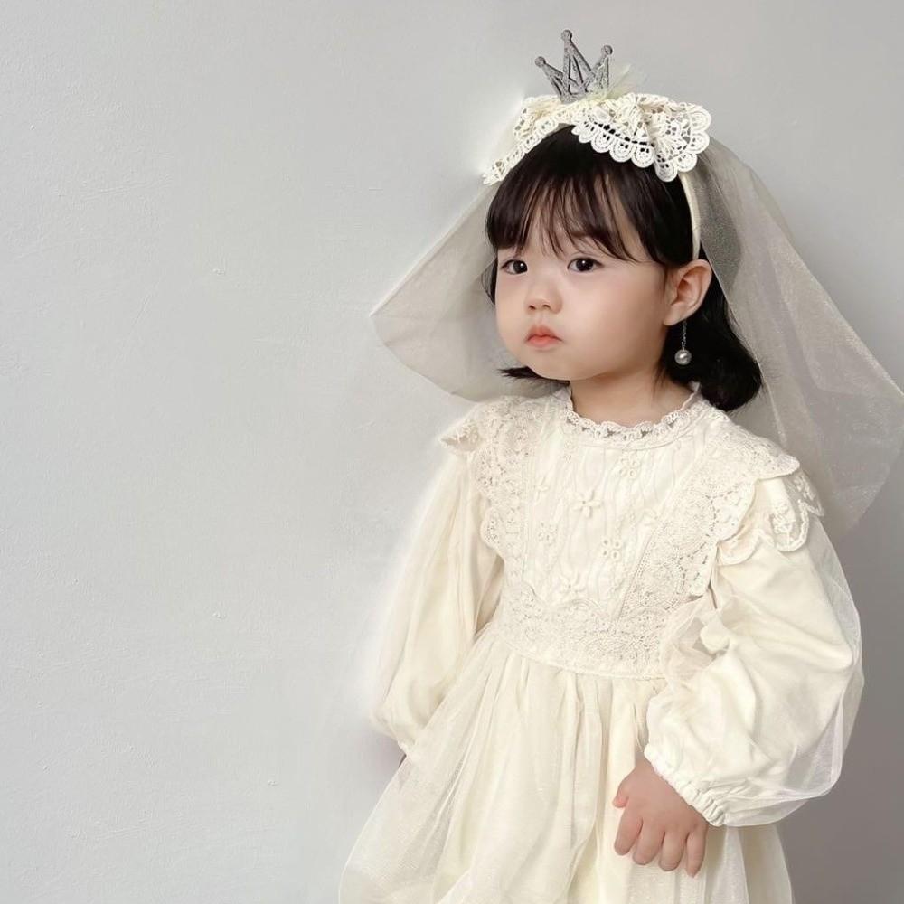 Gauze Happy Birthday Headband Mesh Girls Hair Hoop Creative Birthday Hairband  Children