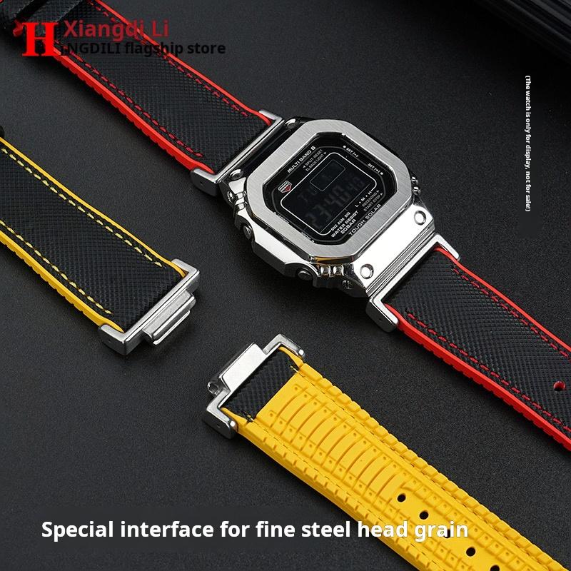 dw5600 DIY For Casio G-SHOCK DW-5600 GW-B5600 GW-M5610 GM-2100 GA-2100 Watchband GM GA-110 fluoro rubber Watch strap accessories