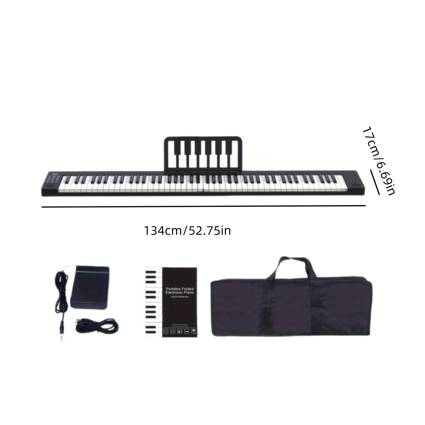 

Комплект электронного пианино с 88 клавишами | Черный дизайн с двумя клавиатурами, встроенные стереодинамики, в комплекте рюкзак, педаль сустейна, стойка и зарядный кабель чёрный