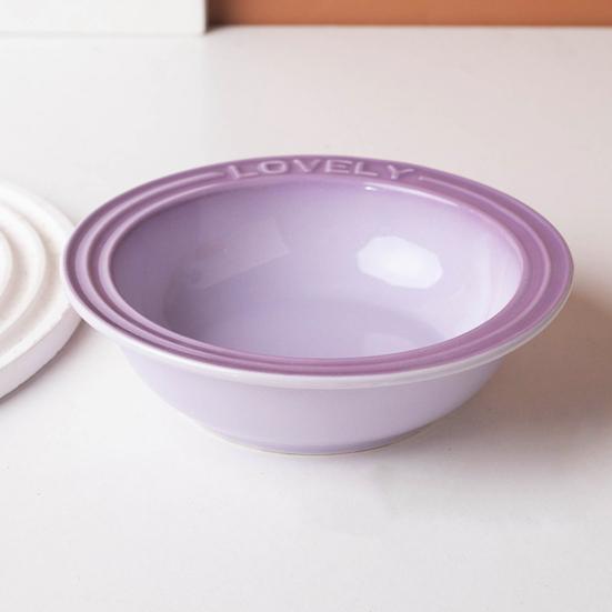Ceramic Cat Feeding Bowl, Whisker Friendly Kitten Dish for Food & Water, Microwave Dishwasher Safe Wide Shallow Pet Plate for Dry Wet Food