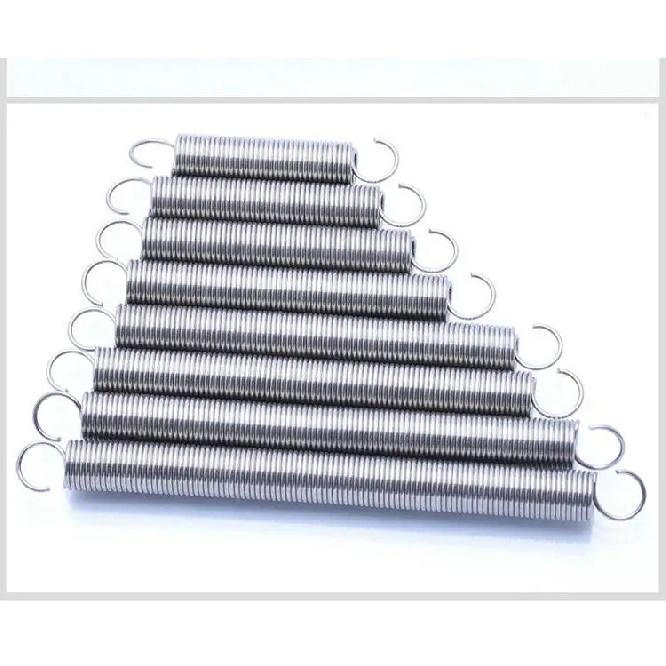 Length250-1000mm,Wire Dia1.0/1.2mm 304 Stainless Steel Tension Springs,Hook Extension Spring,Outer Dia6-12mm,