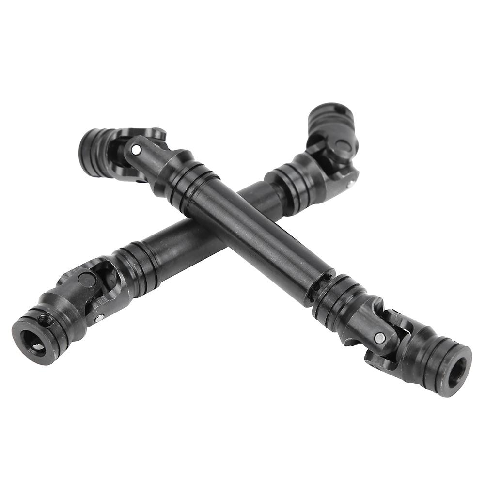 2 STÜCK 90?115mm Stahl Mehrfachkeil-Antriebswelle für SCX10 III AXI03007 RC Auto Schwarz